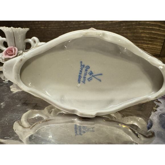 Dresden Germany Candleholder Vintage - Picture 12 of 15